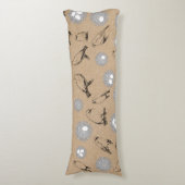 Vintage Vögel & Nest Rustikale Kraft Brown Seitenschläferkissen (Vorderseite Vertikal)