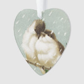 Vintage Vögel Ornament (Vorderseite)