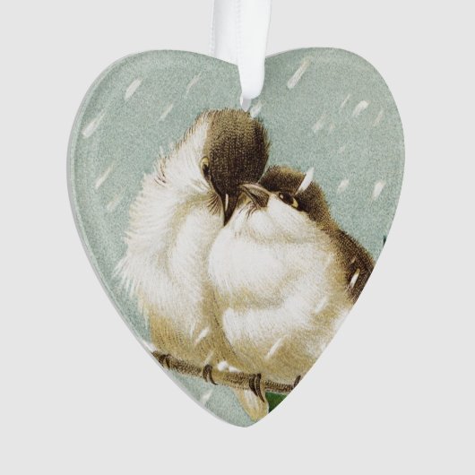 Vintage Vögel Ornament (Vorderseite)