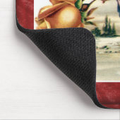 Vintage Vogel-Rosen Mousepad (Ecke)