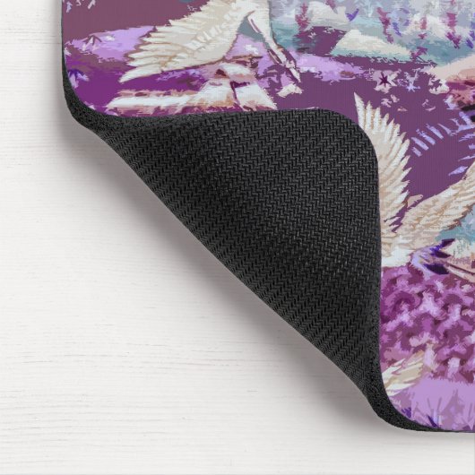 Vintage Vogel-Schwan-Grafik | Mousepad (Ecke)