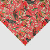 Vintage Vögel Seidenpapier (Ausschnitt)