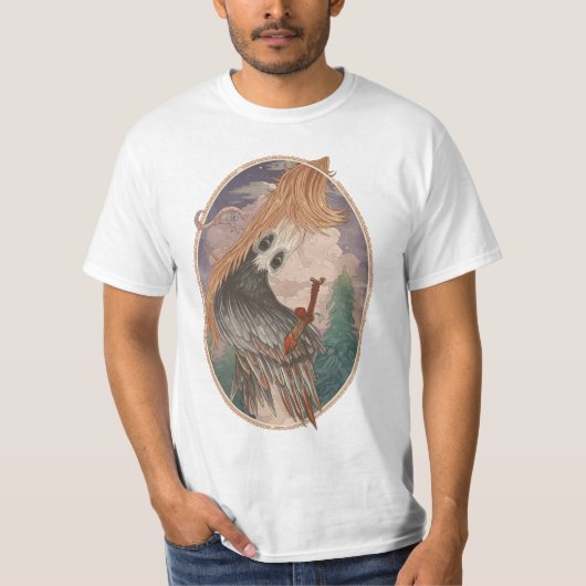 Vintage-Vogel-T-Shirt | Retro-Altstil T-Shirt (Vorderseite)