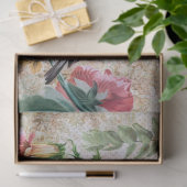 Vintage Vögel und florale Ephemera Seidenpapier (Geschenk)