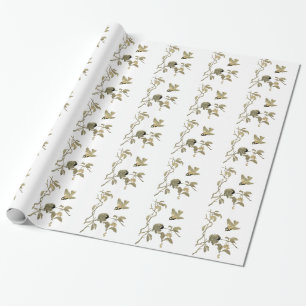 Vintage Vögel und Niederlassung Geschenkpapier