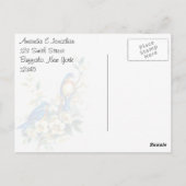 Vintage Vögel Vielen Dank Postkarte (Rückseite)