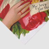 Vintage Vögel Viktorianische Liebe Taube Klassisch Seidenpapier (Ausschnitt)