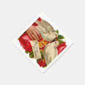 Vintage Vögel Viktorianische Liebe Taube Klassisch Serviette (Ecke)