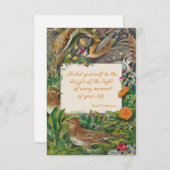 Vintage Vögel & Whitman (Dazzle des Lichts) Mitteilungskarte (Vorne/Hinten)