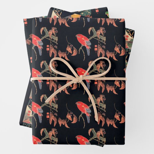 Vintage Vogelart Geschenkpapier Set (Beispiel)