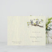 Vintage Vogelarten Gelb- und Graukornprogramme (Stehend Vorderseite)