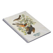 Vintage Vogelarten Vogelbeobachtung Lover Gift Notizblock (Rechte Seite)