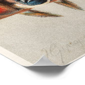 Vintage Vogelausgabe Poster (Ecke)