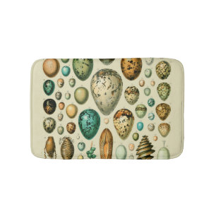 Vintage-Vogeleier Französische Fischeier-Kunst Badematte