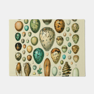Vintage-Vogeleier Französische Fischeier-Kunst Fußmatte