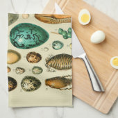 Vintage Vogeleier - Französisches Fischeier Art Geschirrtuch (Viertel Falte)