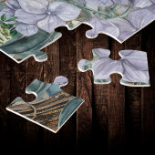 Vintage Vogeleier und Hydrangea der Nester Puzzle