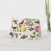 Vintage Vogelgrippe Karte (Vorderseite)