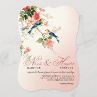 Vintage Vogelhochzeit| Rosa Rosa weiß