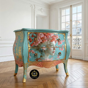 Vintage-Vogelkäfig-Hut Floral-Decoupage Seidenpapier