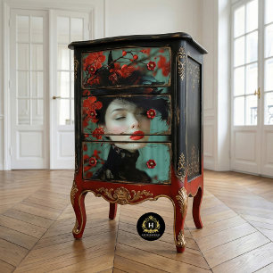Vintage-Vogelkäfig-Hut große Möbel-Decoupage Seidenpapier