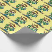 Vintage Vogelkunst Geschenkpapier (Ecke)