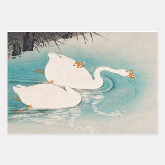 Vintage Vogelkunst Geschenkpapier Set (Vorderseite)