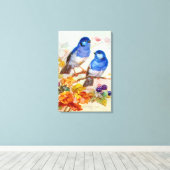 Vintage Vogelkunst Leinwanddruck (Insitu (Holzboden))