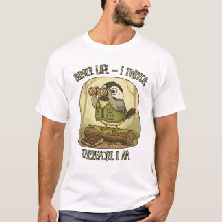Vintage Vogelleben – Ich zucke, also bin ich T-Shirt