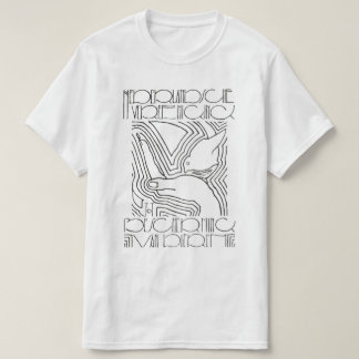 Vintage-Vogellinien-Zeichnungsdesign Grafik T-Shir T-Shirt