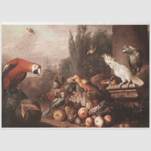 Vintage Vogelmalerei Dekoupage Tissue Paper Seidenpapier