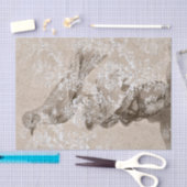Vintage-Vogelmontage Seidenpapier (Handwerk)