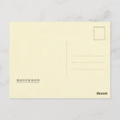 Vintage Vogelnest-Illustration Postkarte (Rückseite)