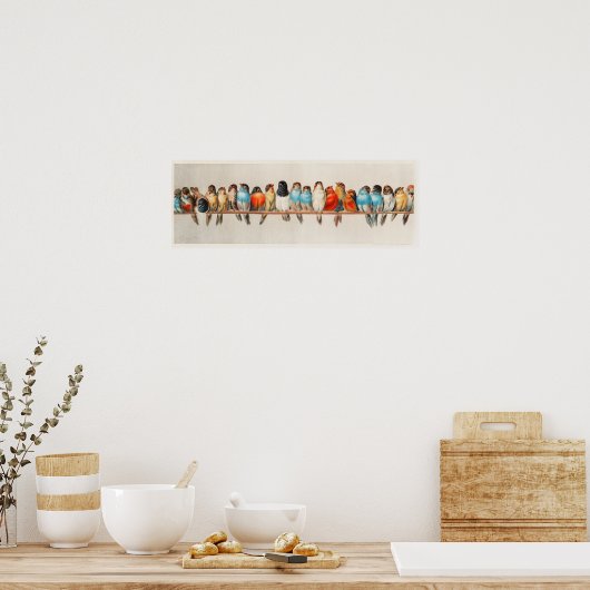 Vintage Vogelperspektive Poster (Küche)