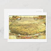 Vintage Vogelperspektive von Phoenix, Arizona, Postkarte (Vorne/Hinten)