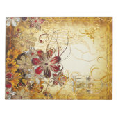 Vintage Vogelscheuche und Butterfly Notizblock (Vorderseite)