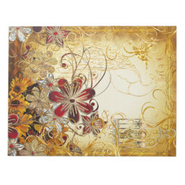 Vintage Vogelscheuche und Butterfly Notizblock