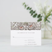 Vintage Vogelschutzbriefe - Rollenkarte RSVP Karte (Stehend Vorderseite)