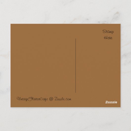 Vintage Vogelschutznest - Eieranzeige - Postkarte (Rückseite)