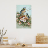 Vintage Vogelwerbung Poster (Küche)