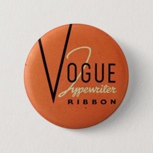 Vintage Vogue Schreibmaschinenband Button