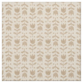 Vintage volkstümliche Blumenmuster mit beigen Tulp Stoff (Muster)