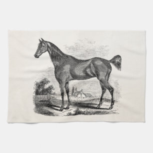 Vintage-Vollblutpferd-Reitsport individuell angepa Küchentuch