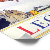 Vintage Vollblutpferde Poster (Ecke)