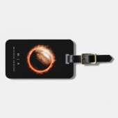 Vintage Volleyball-Monogramm Gepäckanhänger (Vorderseite horizontal)