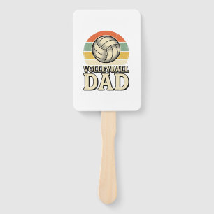 Vintage-Volleyball-Vater Retro-Shirt-Design_1 Fächer