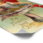 Vintage Vollhaut Herzstück Poster (Ecke)