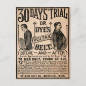 Vintage Voltaileyballwerbung Postkarte (Vorderseite)