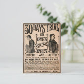 Vintage Voltaileyballwerbung Postkarte (Stehend Vorderseite)