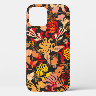 Vintage, von Hand gezeichnete, nahtlose Blumenmust Case-Mate iPhone Hülle
